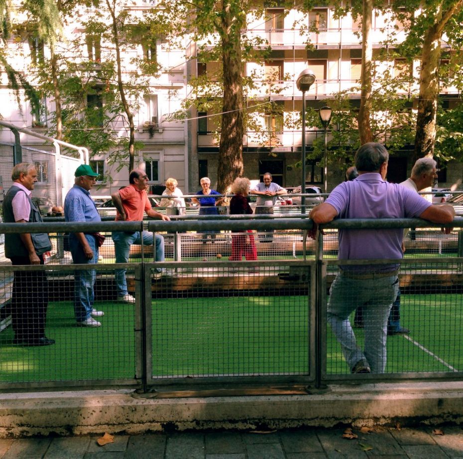 Bocce in the sun.