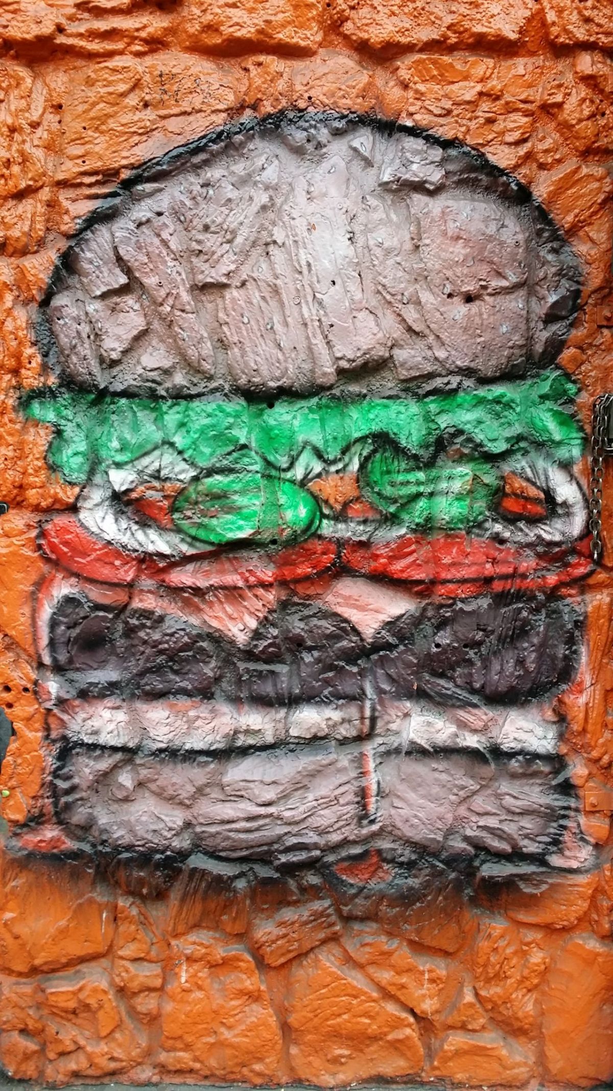 Wall of burger.