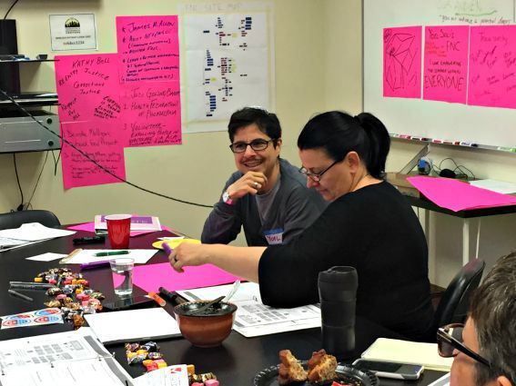 Yoel Solís of the Federation of Neighborhood Centers in Philadelphia shares his experience with Project Vote’s voter registration training.