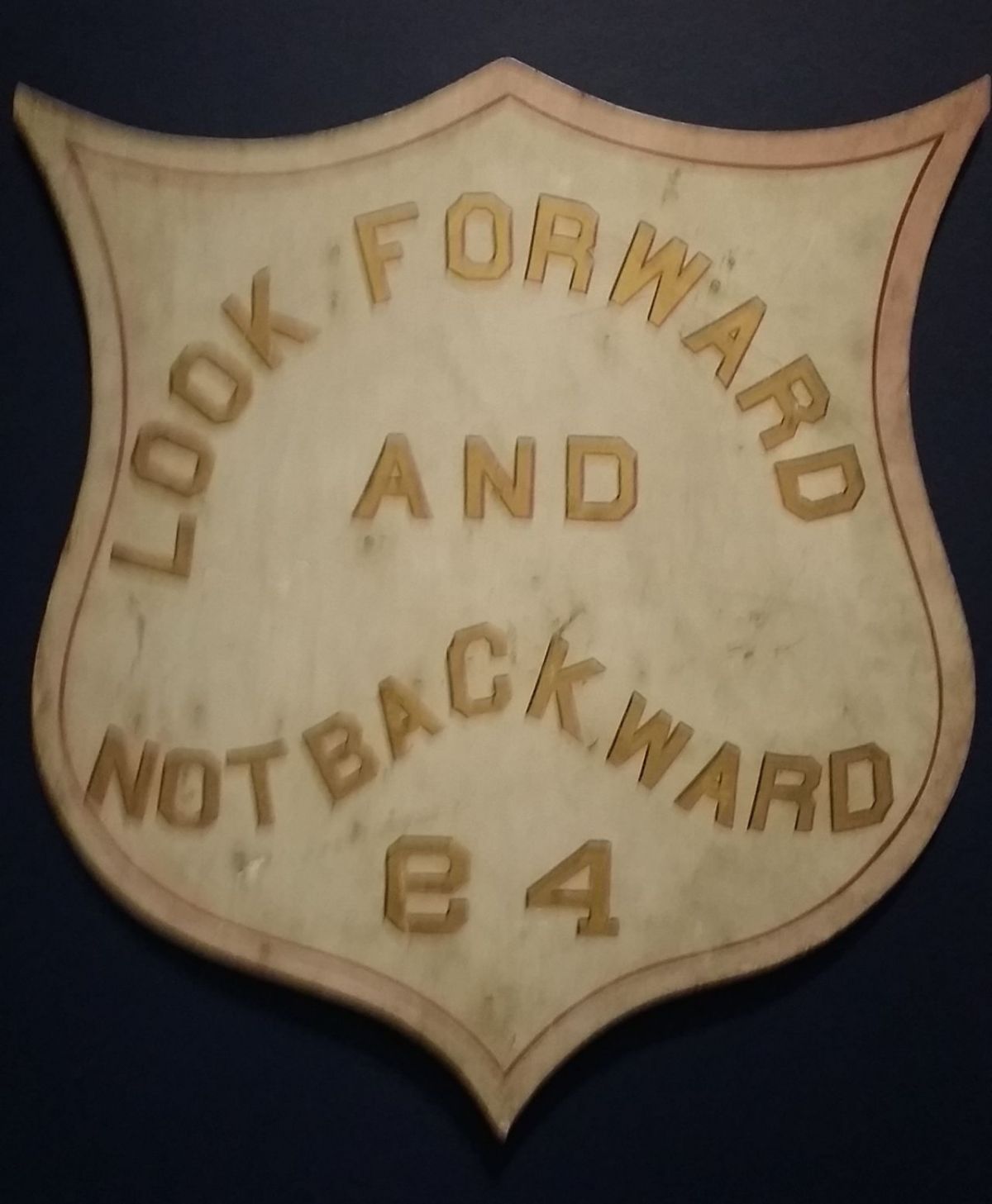 A Masonic or Odd Fellows sign.