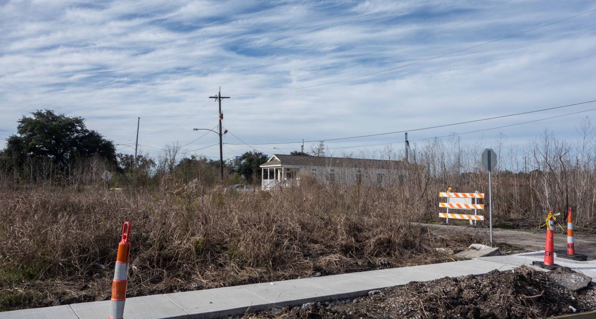 Empty lots.