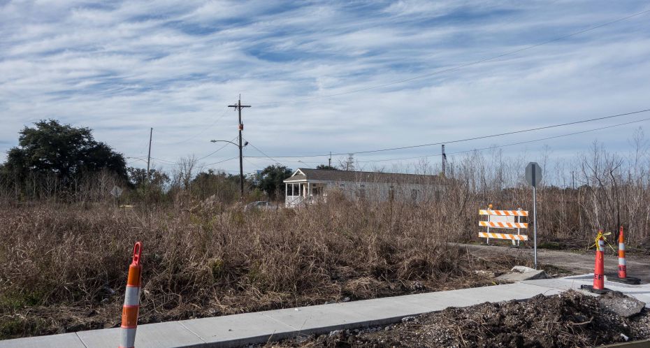 Empty lots.