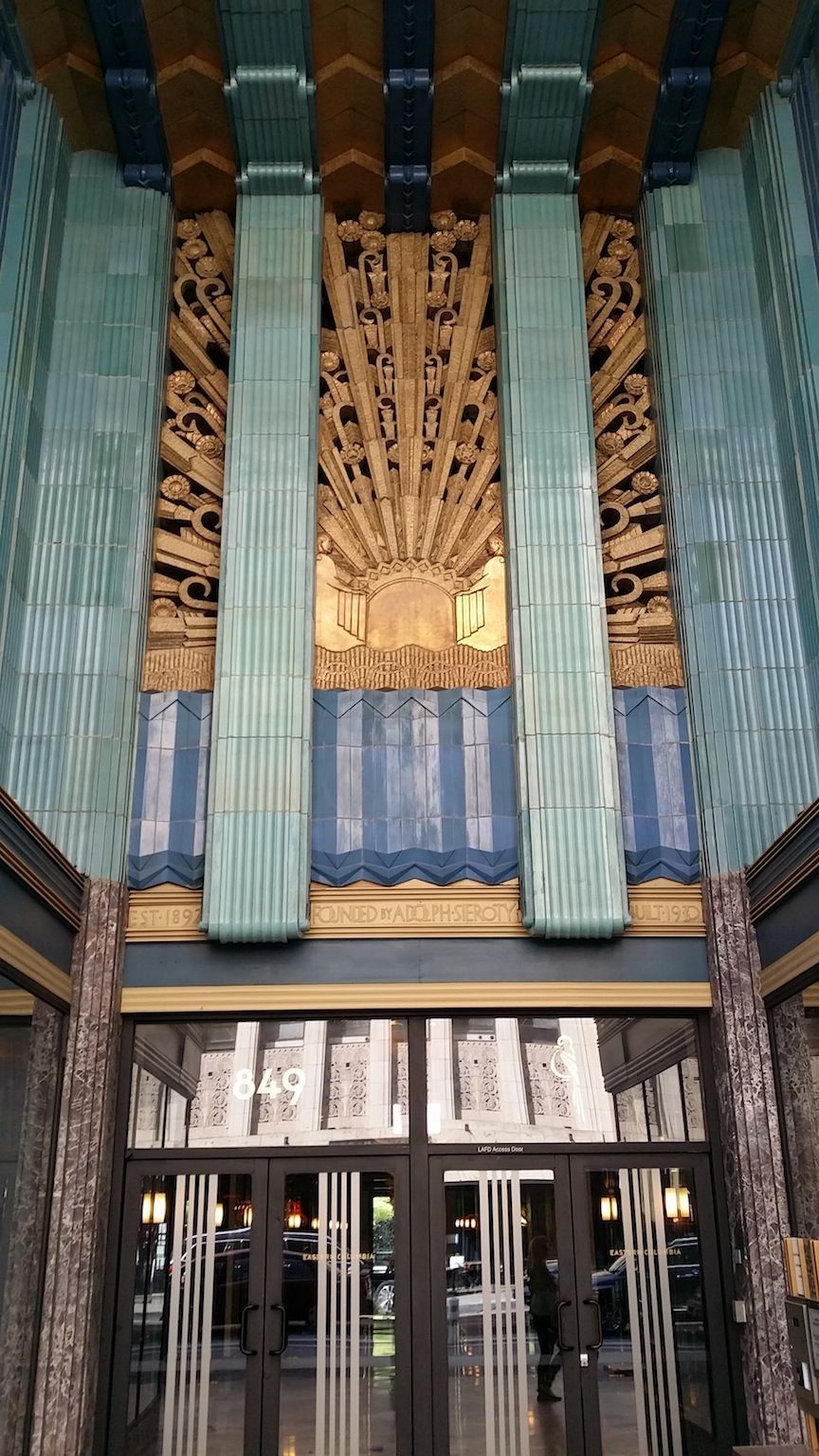 Turquoise entrance.