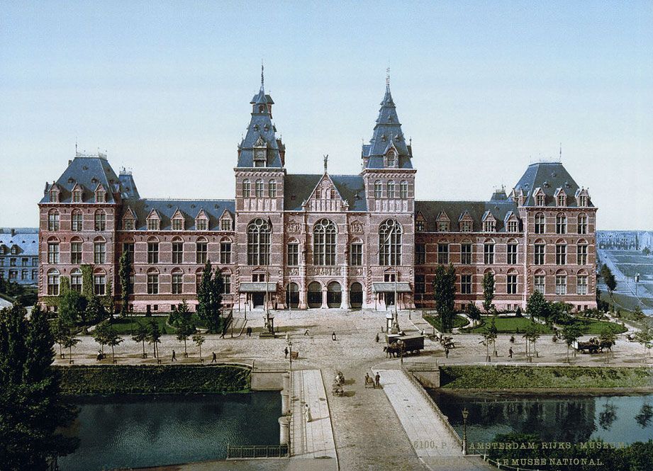 The Rijksmuseum in Amsterdam, Netherlands.