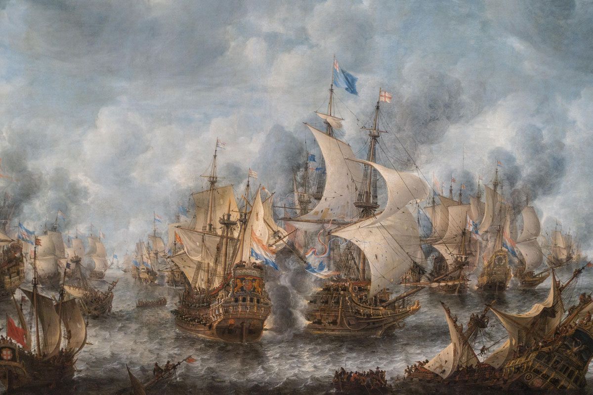 Battle of Terheide, 10 August 1653. Jan Abrahamsz Beerstraten, c. 1653-1666.
