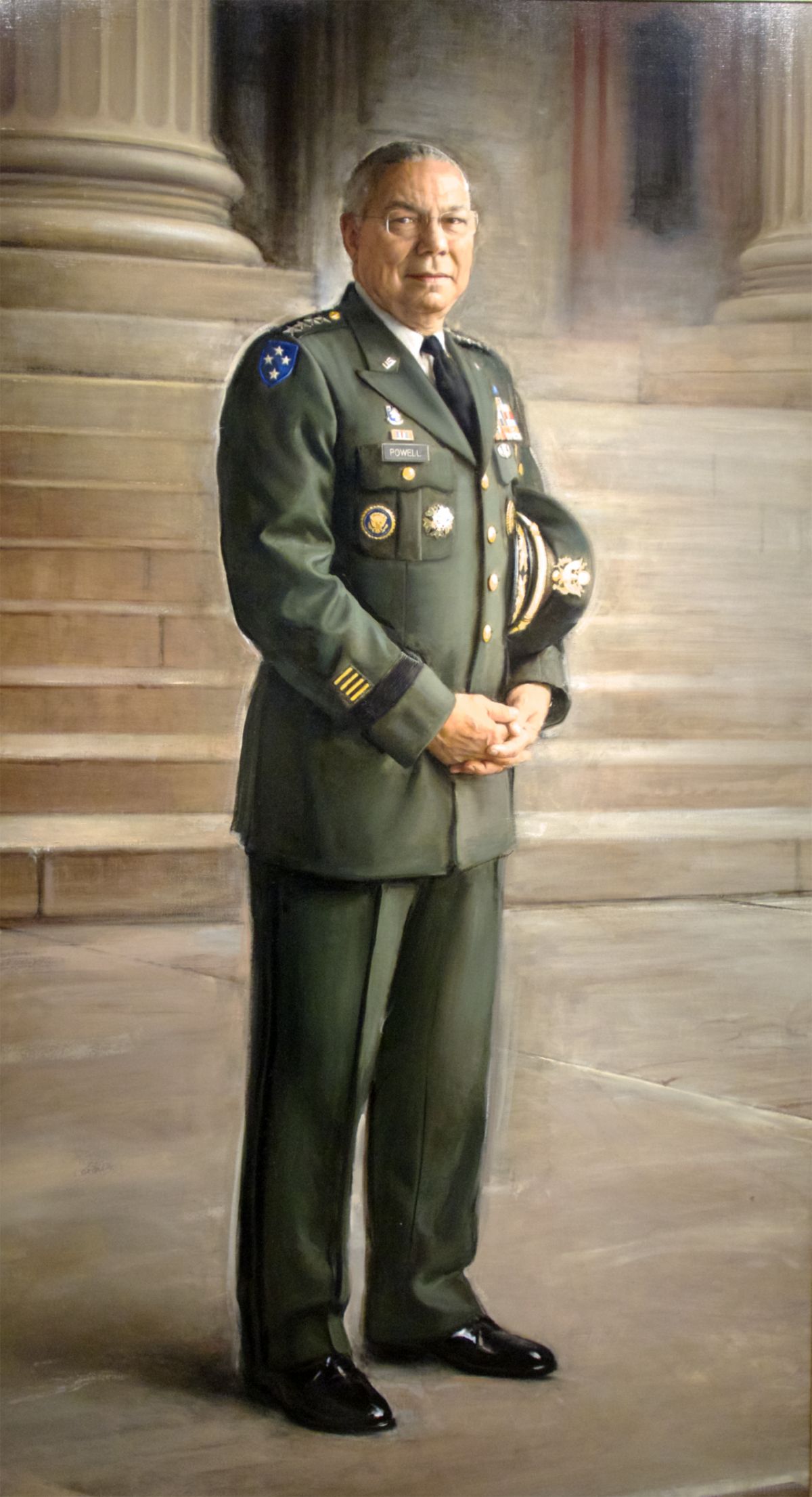 Portrait of Colin Powell at The Smithsonian.